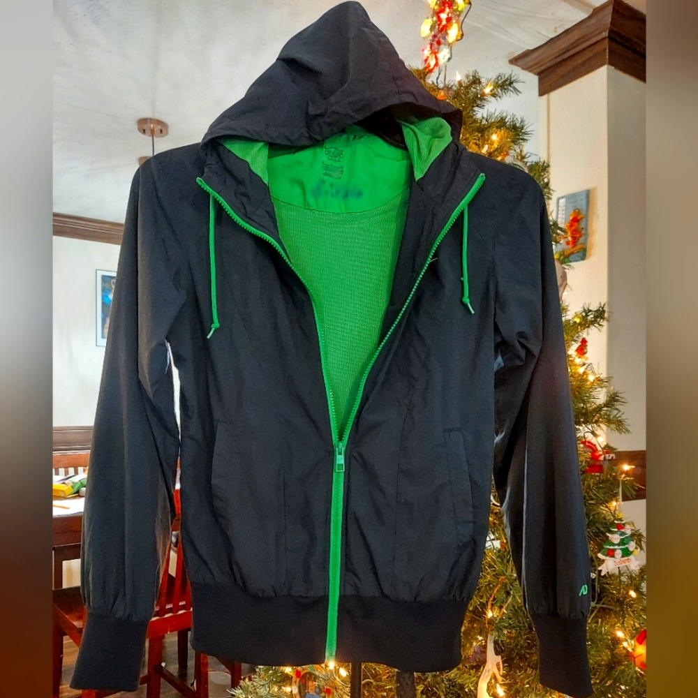 The Athletic Dept. Nike brand jacket, sz. S, navy/kelly green